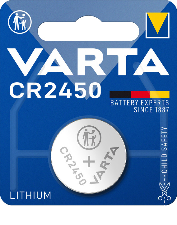 Varta CR2450 Lithium Batterie 3V