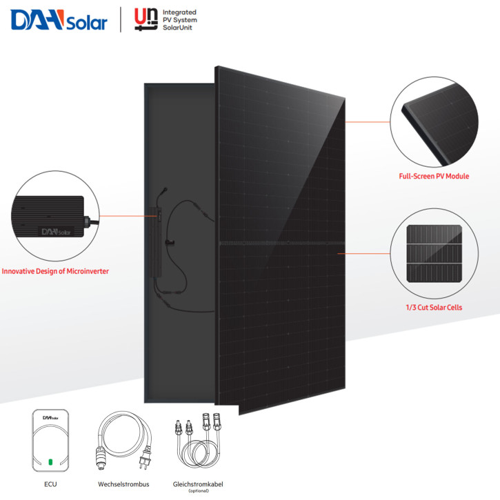 DAH Balkonkraftwerk 840 / 800 Watt Photovoltaik PV Solaranlage WIFI