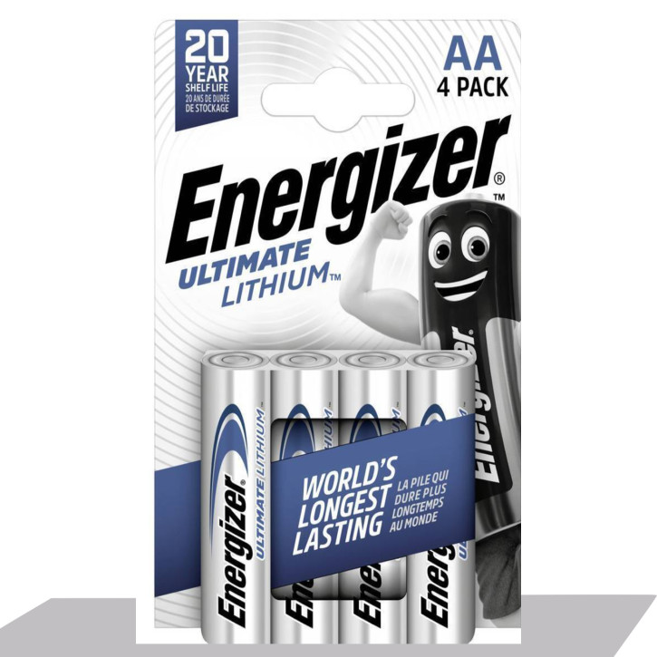 Energizer - AA Mignon Ultimate Lithium FR6 Batterien - 4er Packung