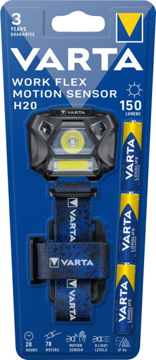 Varta Work Flex® Motion Sensor H20 - Stirnleuchte