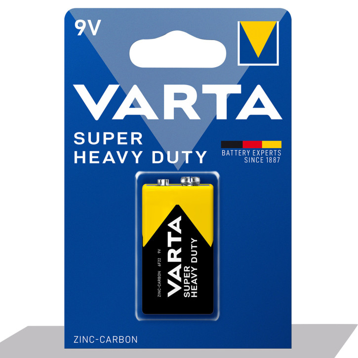 Varta - 9V Block Super Heavy Duty - 1er Blister