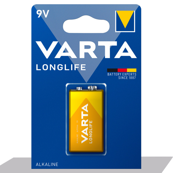 Varta - 9V Block Longlife - 1er Blister