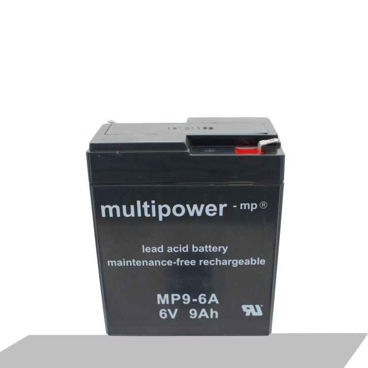 Multipower Blei-Akku MP9-6A, HPS-682F, FG10801, WP9-6A Akku